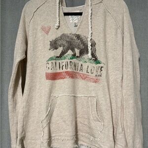 Billabong Beige Graphic Hoodie